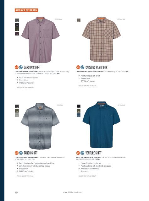 5.11 Tactical - Spring/Summer - Sweden Corporate - SEK