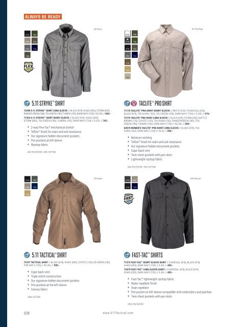 5.11 Tactical - Spring/Summer - Sweden Corporate - SEK