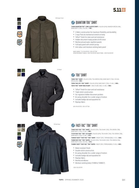 5.11 Tactical - Spring/Summer - Sweden Corporate - SEK