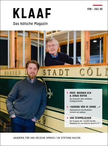 KLAAF Das kölsche Magazin Feb-Juli 2020