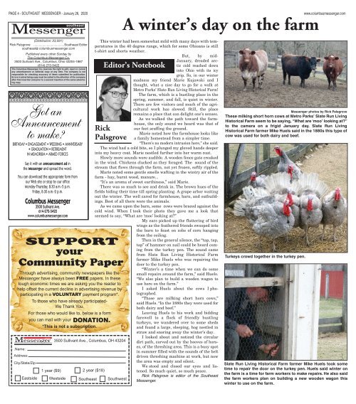 Southeast Messenger - January 26th, 2020