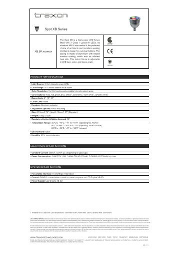 Spot XB Spec v1.1 - Osram