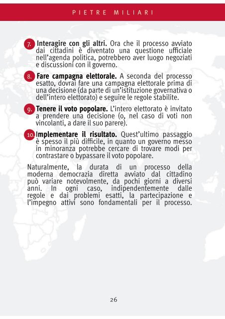 Global Passport to Modern Direct Democracy, Italian edition