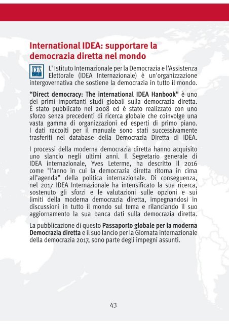 Global Passport to Modern Direct Democracy, Italian edition