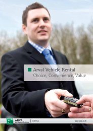 Arval Vehicle Rental Choice, Convenience, Value