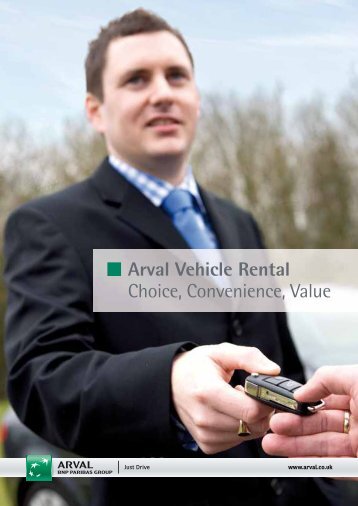 Arval Vehicle Rental Choice, Convenience, Value