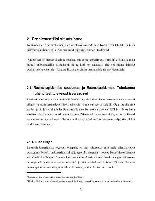 Problemaatilisi situatsioone korteriühistu ... - RP Konsult OÜ