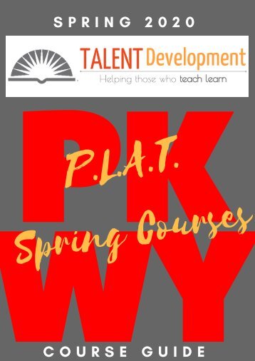 Spring 2020 Course Catalog 1021