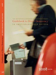 Guidebook to Direct Democracy in Switzerland and beyond (2008)