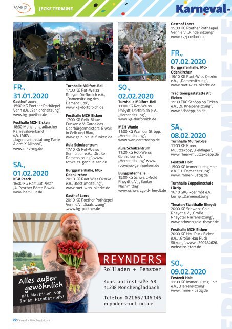 GURU Magazin Februar Karneval-Special "Lott os fiere"