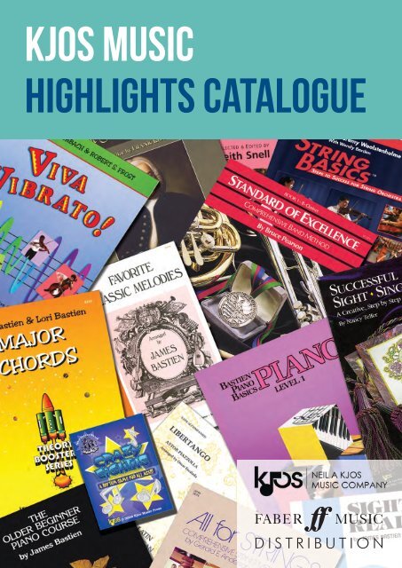 Kjos Music Highlights Catalogue