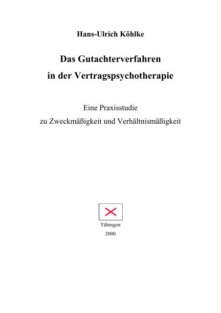 Hans-Ulrich Köhlke Das Gutachterverfahren in der ...