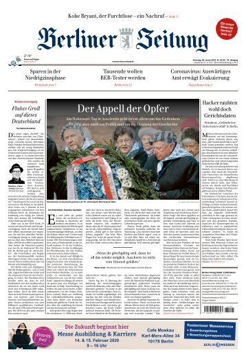 Berliner Zeitung 28.01.2020