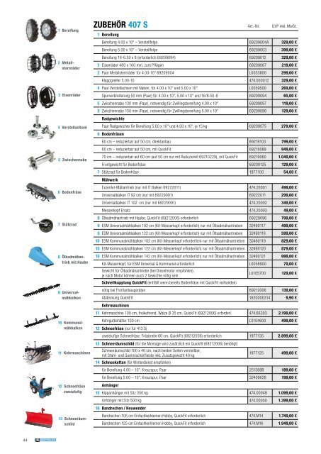 Bertolini Produktkatalog