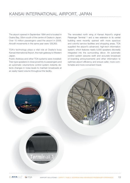 Airport Solution: Safety, Public Address and Enhanced Passenger Experience