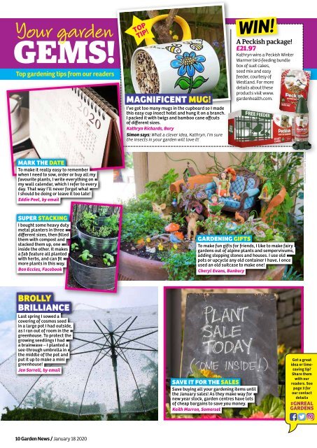 Garden News 18 Jan