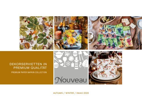 NOUVEAU paper napkins - Autumn Xmas 2020