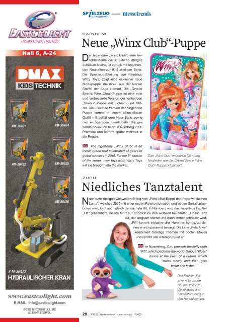 messetrends Nr. 1 2020 von SPIELZEUGinternational