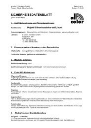 SICHERHEITSDATENBLATT - all-color F. Windisch GmbH