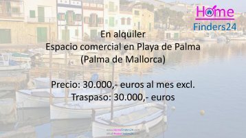 Primera línea entre Can Pastilla y El Arenal en Playa de Palma para alquilar esta antigua peluquería. (LOC0015)