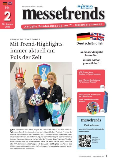 messetrends Nr. 2 2020 von SPIELZEUGinternational