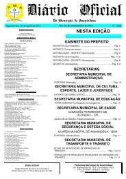 Diário Oficial - Prefeitura de Ananindeua