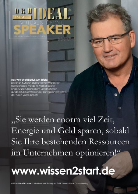 Galerie der ORHIDEAL SPEAKER 2021 - virtuell, remote und vor Ort