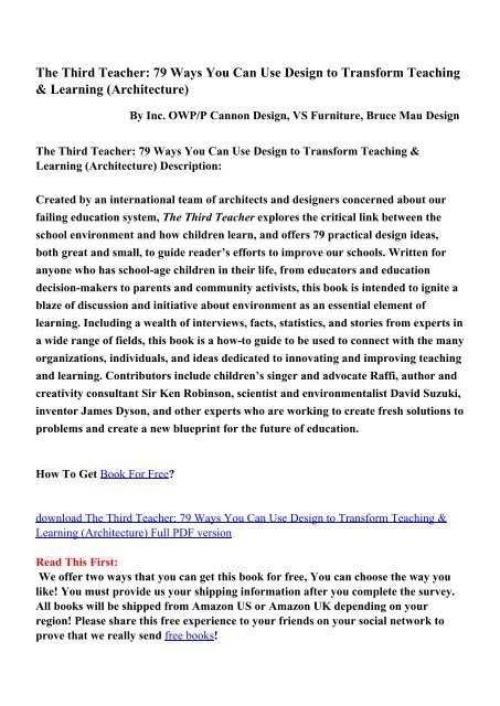 79 Ways You Can Use Design to Transform Teaching & Learning