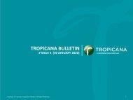 Tropicana Bulletin Issue 56, 2020