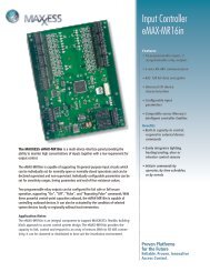 Input Controller eMAX-MR16in - Maxxess Systems Inc.