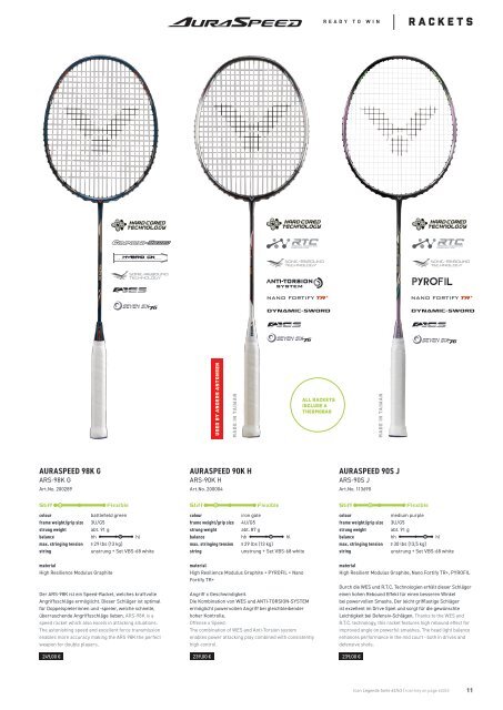 VICTOR Badminton Katalog 2020/21