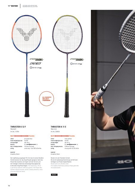 VICTOR Badminton Katalog 2020/21