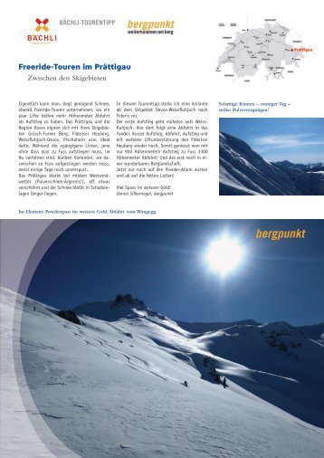 Tourentipp 02.2020 - Freeriden im Prättigau