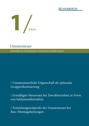 Umsatzsteuer 1/20