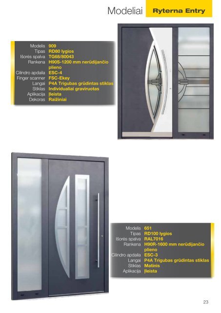 Ryterna entry doors RD80-100LT