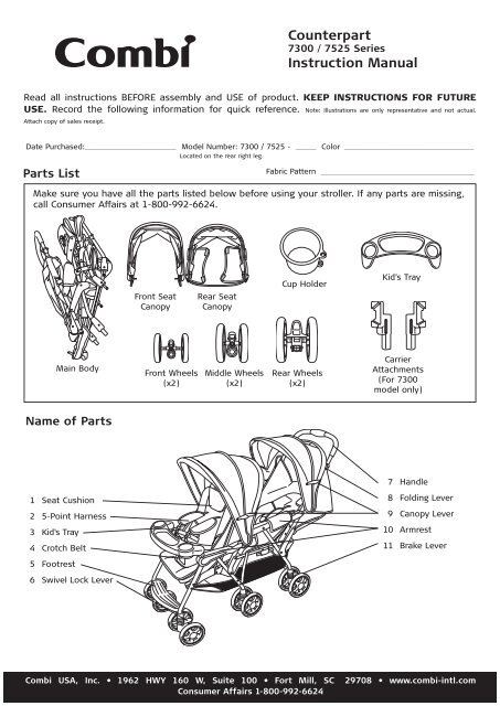 Counterpart Instruction Manual - Combi USA
