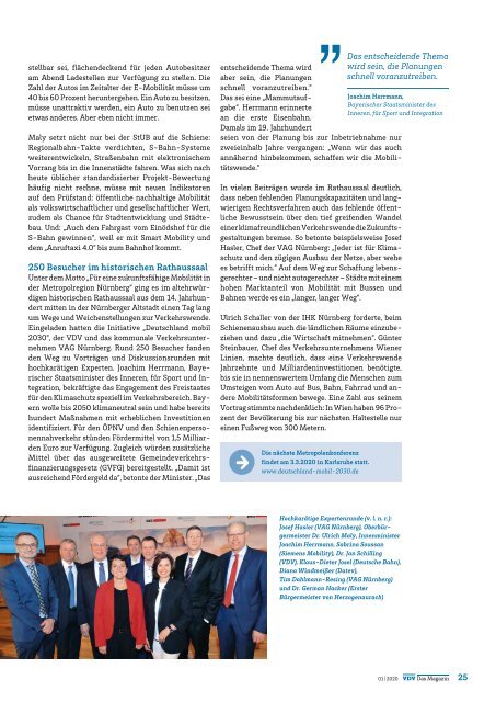 VDV Das Magazin Ausgabe 1/2020