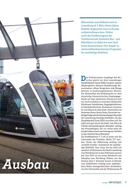 VDV Das Magazin Ausgabe 1/2020