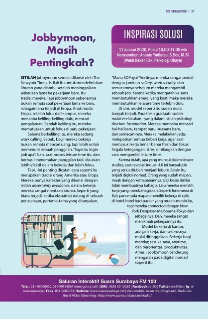 Majalah SCG Edisi Februari 2020