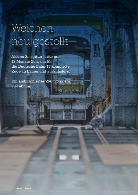 Weichen neu gestellt: Alstom ein Referenzprojekt der Staufen.AG