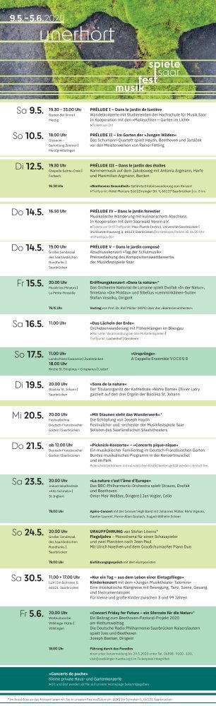 Musikfestspiele Saar - Unerhört