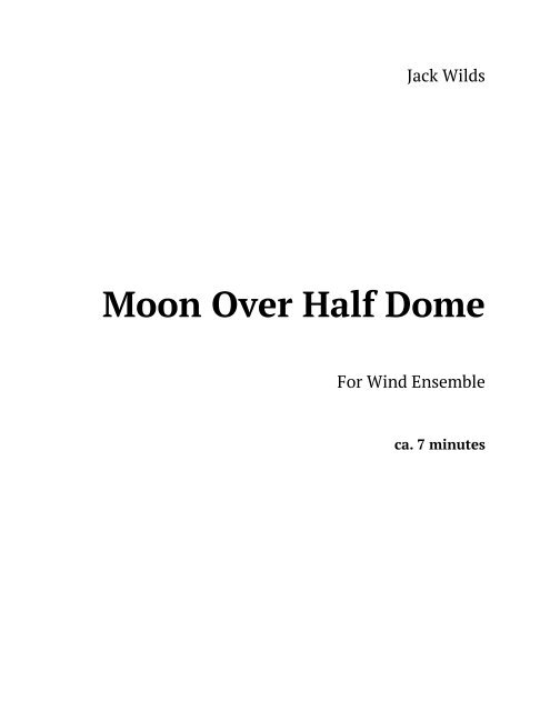 Moon Over Half Dome