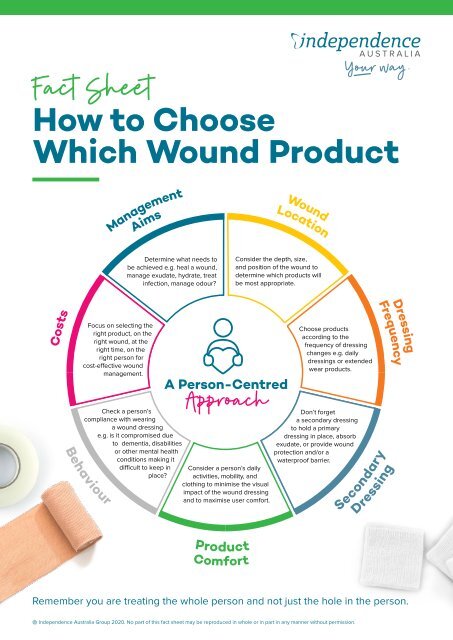 How to choose a wound care product 