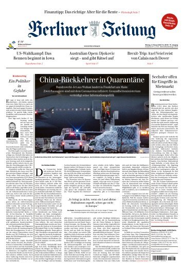 Berliner Zeitung 03.02.2020