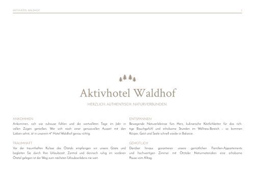 Preisliste Hotel Waldhof