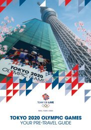 Tokyo 2020 Team GB LIVE Pre-Travel Guide