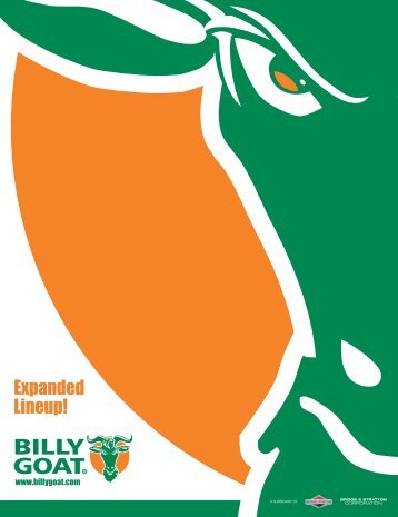 Billy Goat Brochure 2019