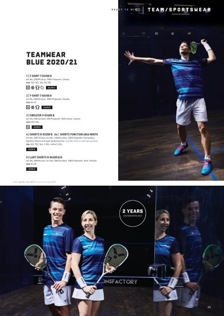 VICTOR Squash Katalog 2020/21