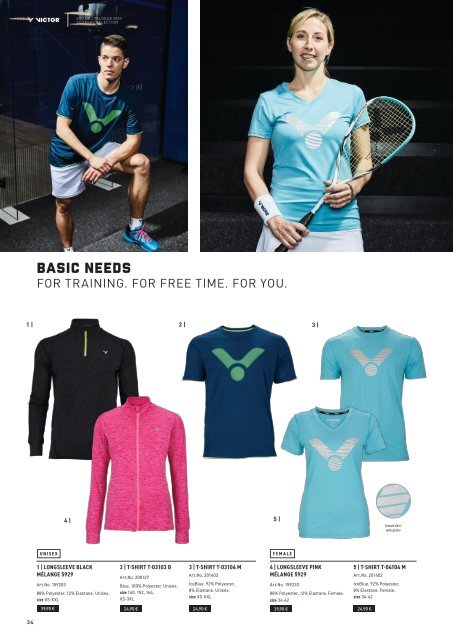 VICTOR Squash Katalog 2020/21