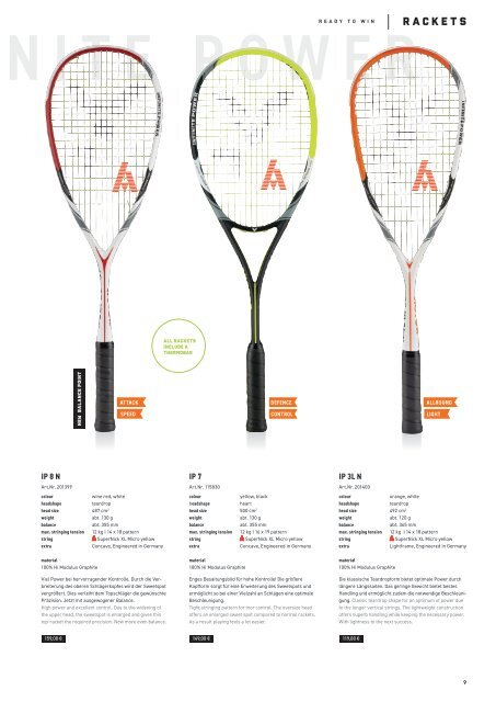 VICTOR Squash Katalog 2020/21